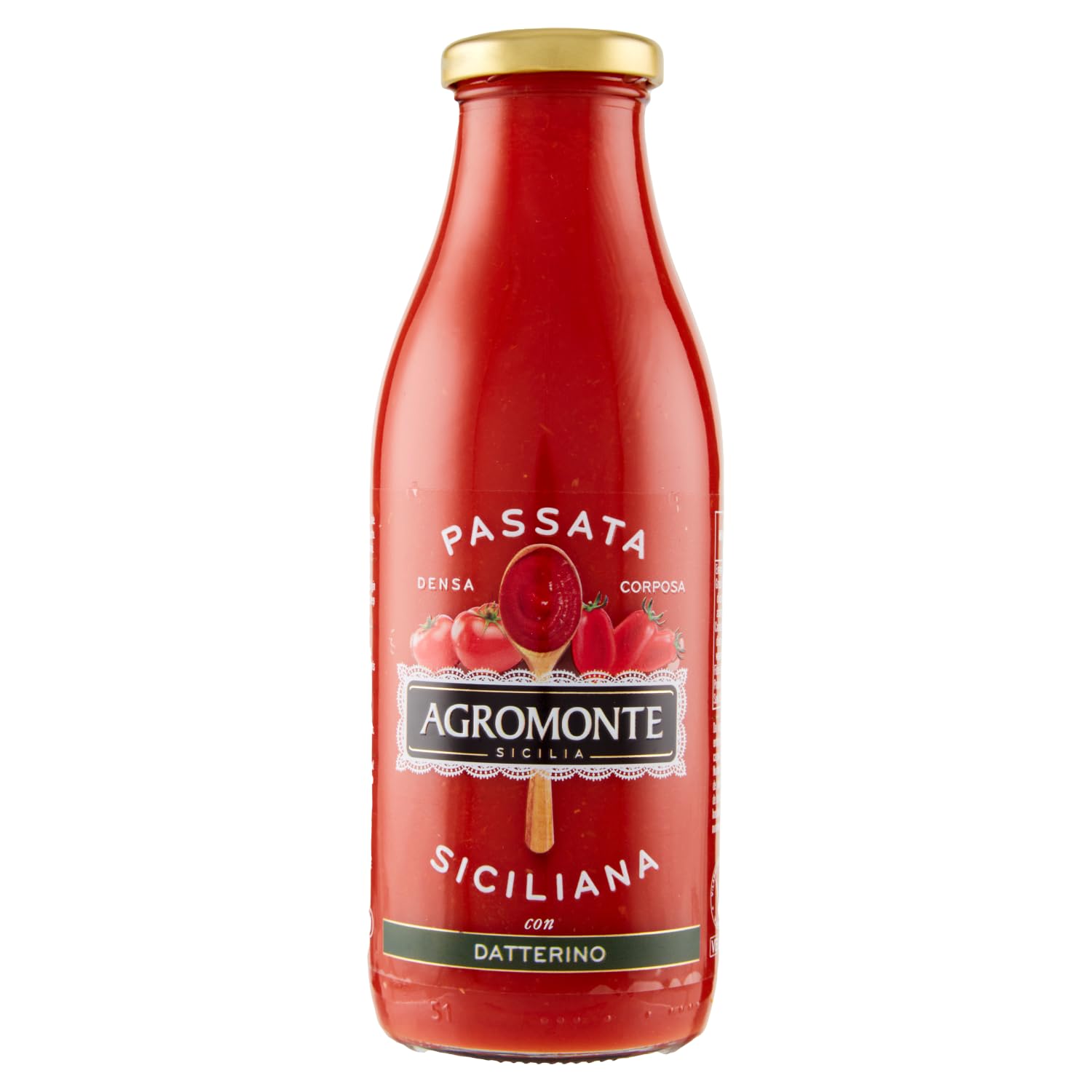 Paquete de prueba Agromonte de puré de tomate con tomates cherry amarillos y Datterino, 12 x 520 g salsa El sabor de Sicilia – 3 tipos diferentes de salsa + llavero Beni Culinari gratuito