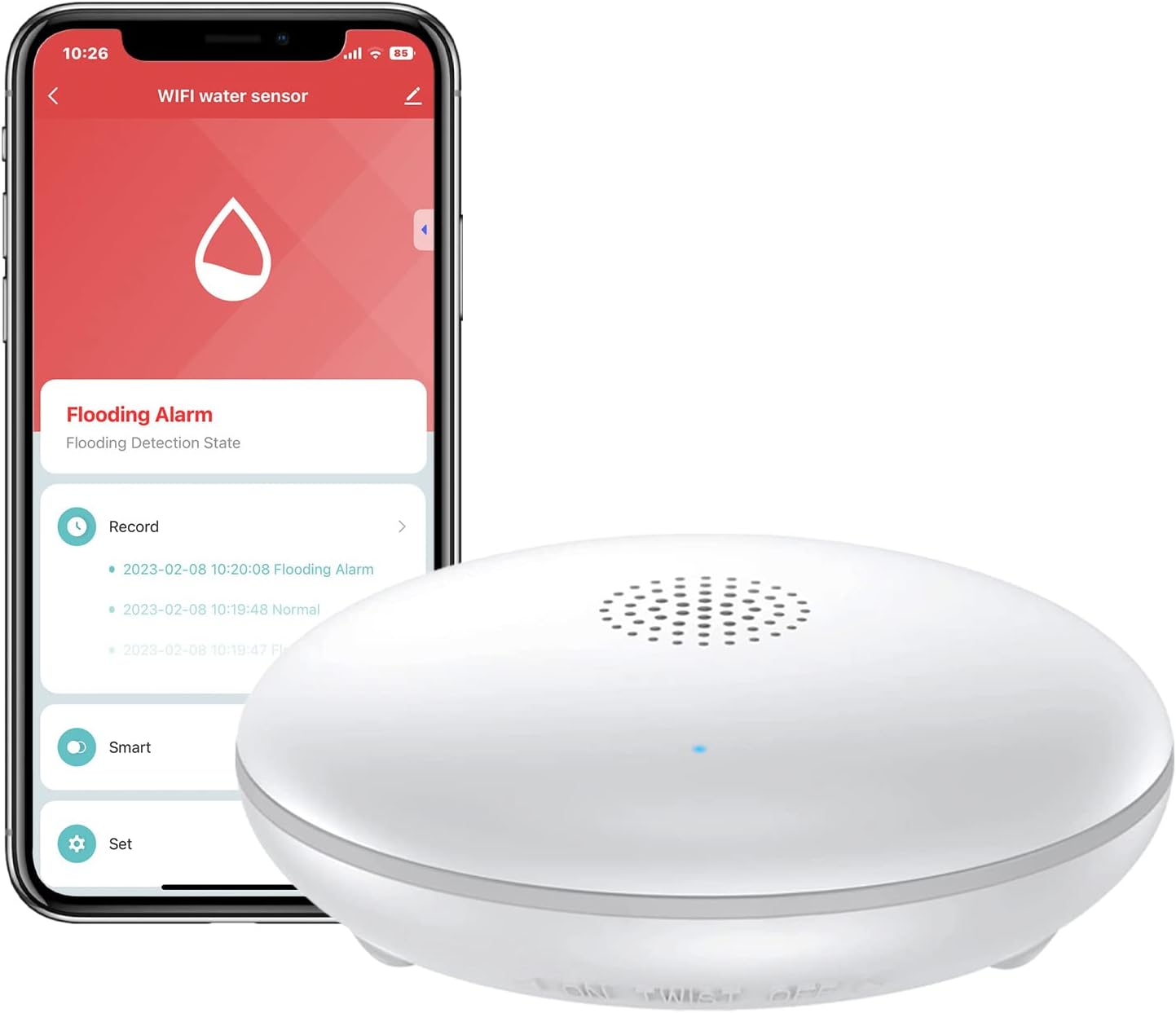 Zooz 800 Series ZWave Long Range Water Leak XS Sensor ZSE42 800LR for