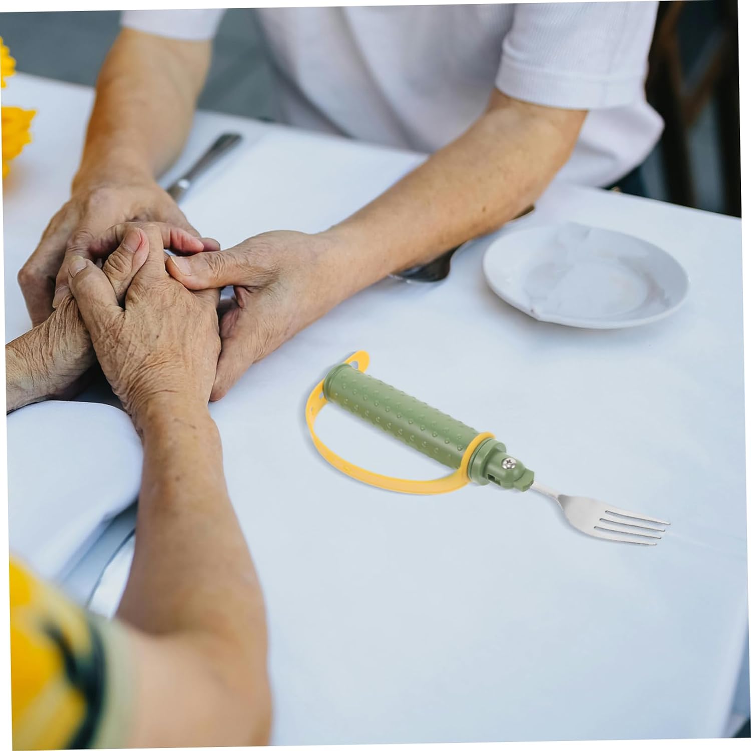 Adaptive Stainless Steel Fork Spoon Utensil for Elderly and Disabled Hands