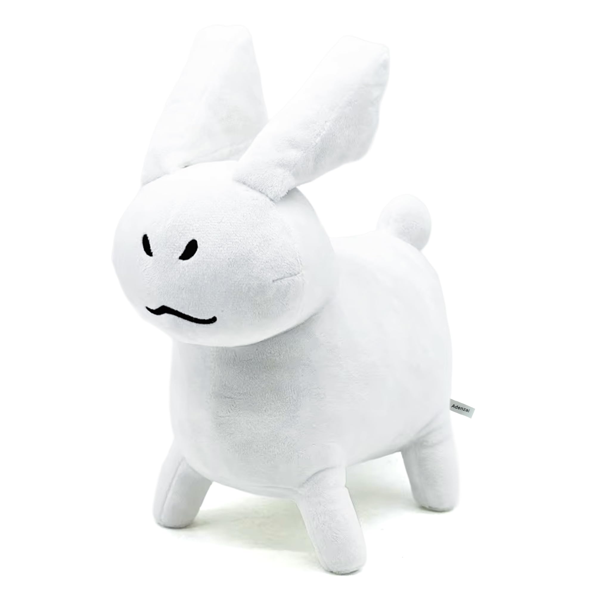 Adenzai 11 Inch White Gubby Plush Toy, Stuffed Figure Pillow for Home Decor, Collectible Gift for Video Game Fans, Kids, and Adults Cute Halloween