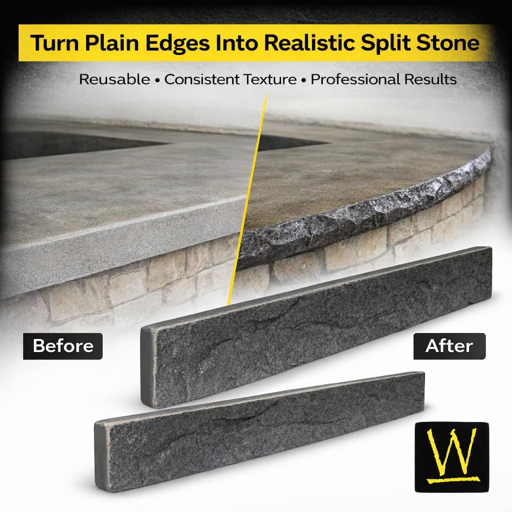 Concrete Countertop Edge Form Insert – Granite Edge Finish Mold for DIY & Professional Countertops – Walttools