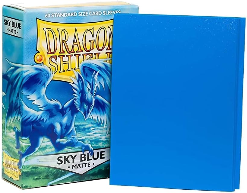 Arcane Tinmen ApS AT-11219 Sleeves Sky Blue (60)' Dragon Shield Matte Himmelblau Card Game, One Size