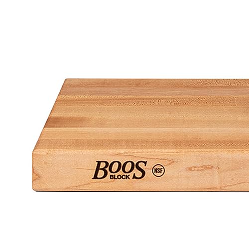 Miniatura 4 de John Boos Platinum - Tabla para cortar reversible de madera de maple con veta, serie comercial.
