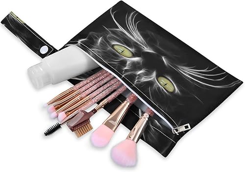 Miniatura 2 de ERKIES Black Cat Cartoon Wet and Dry Bags 2Pcs Waterproof Reusable Multifunctional Organizer with Zippered Pockets Can be Used for Beach Travel Gym