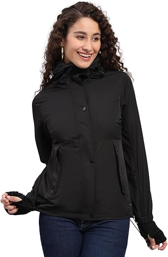 Monte Carlo Womens Regular Fit Solid Zipper Full Sleeve Winter Jacket | Women Winter Jacket | Stylish Zipper Jacket | Casual Winter Wear For Women’s (Pack Of 1)