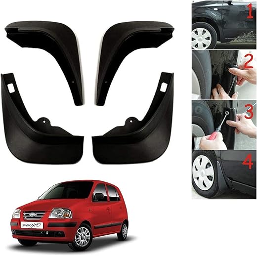 Auto Addict Car Mud Flaps for Hyundai Santro Xing