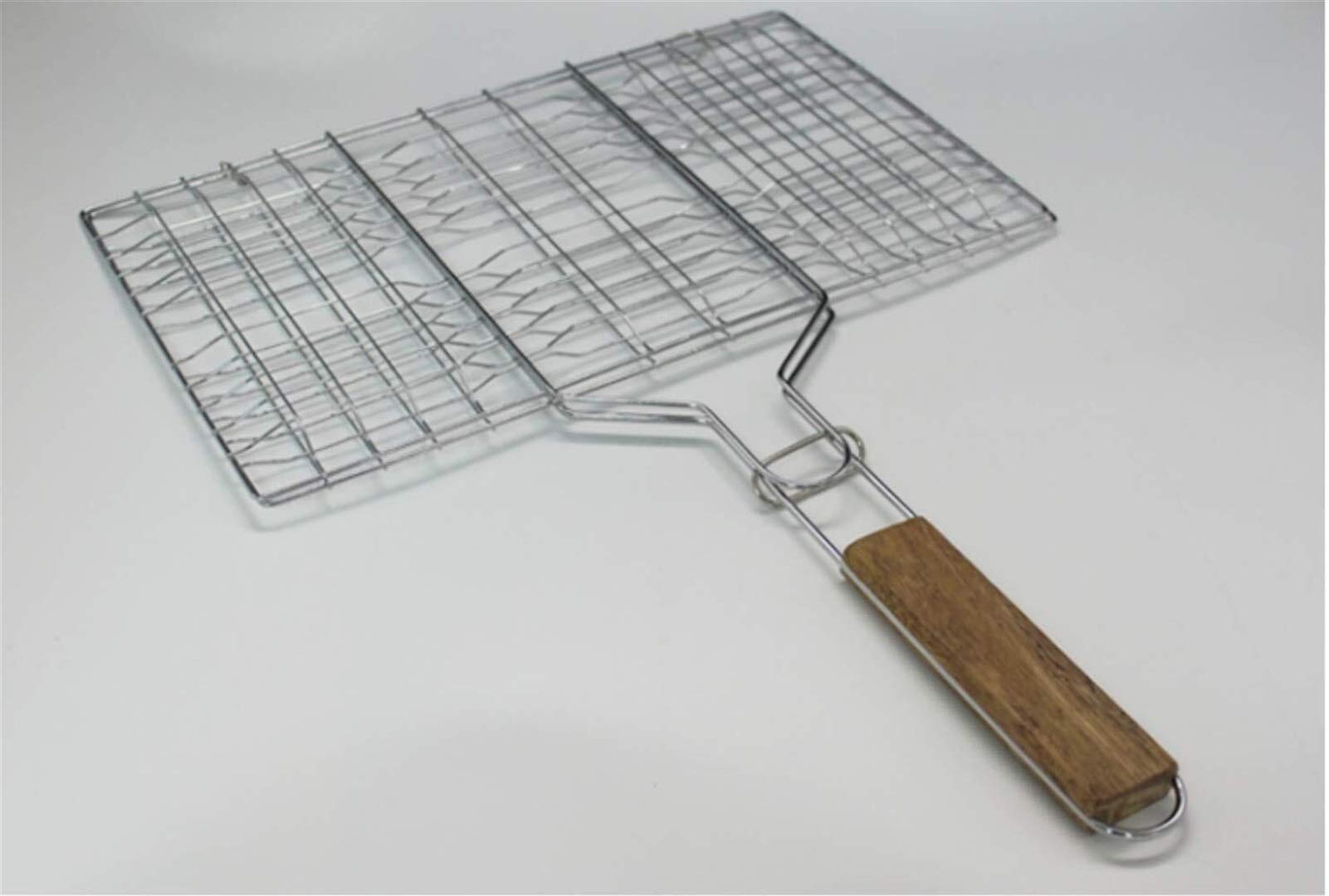 Cesta para parrilla, parrilla para barbacoa, Clip de malla for barbacoa, Clip de mango de madera for exteriores, suministros de herramientas, Clip for barbacoa, pescado a la parrilla, pescado a la par