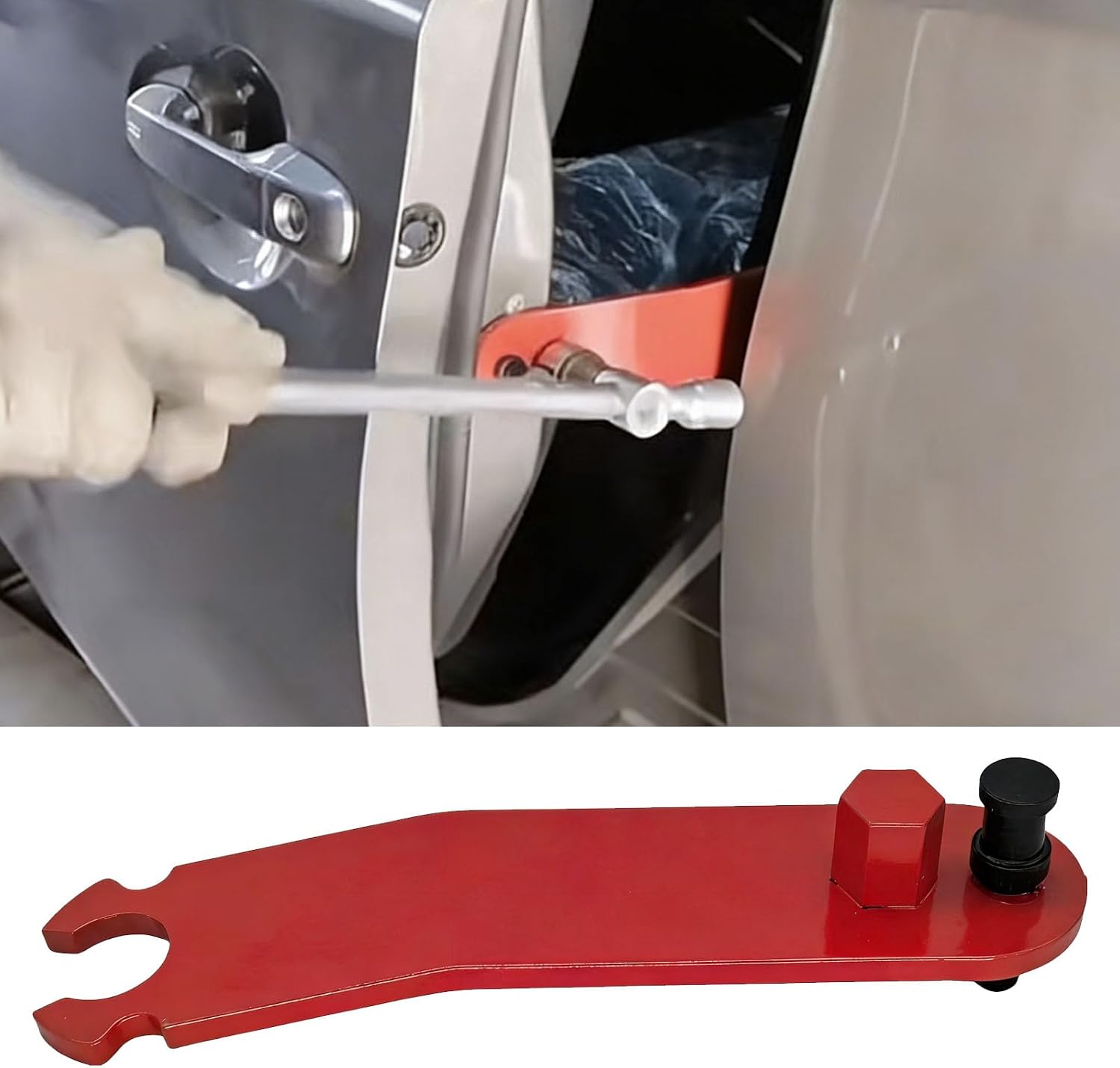 Door Alignment Tool 21845 Door Alignment Bar,Truck Door Hinge and Adjustment Tool- Auto and Truck Body Collision Repair RED