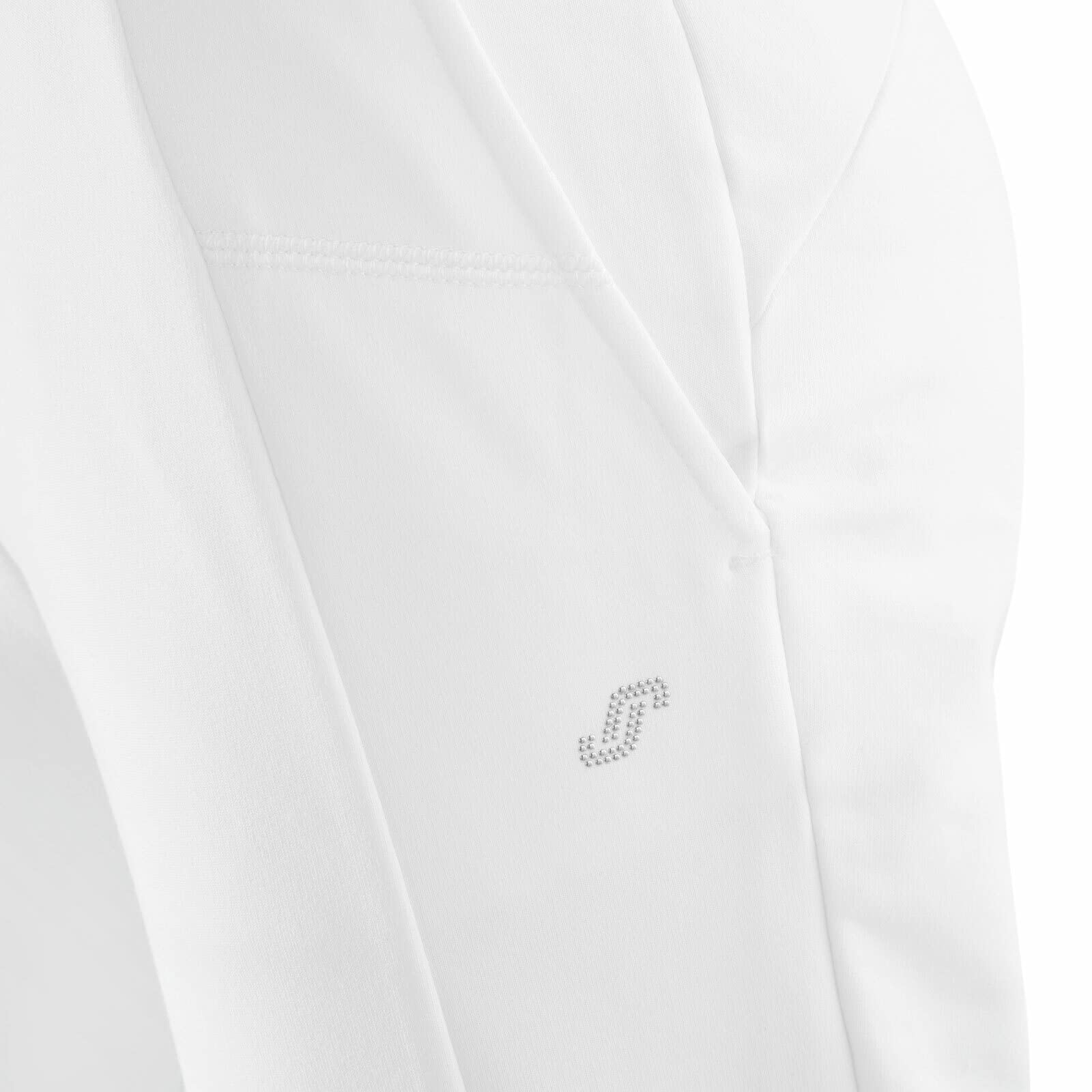 Joy Sportswear Freizeithose SINA für Damen - sportliche Jogginghose mit geradem Schnitt | Lange Sport Hose mit hohem Baumwolle & Stretch-Material Kurzgröße, 18, White