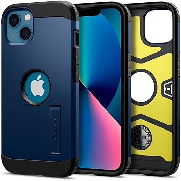 Spigen iPhone 13 Case, Tough Armor, Navy Blue
