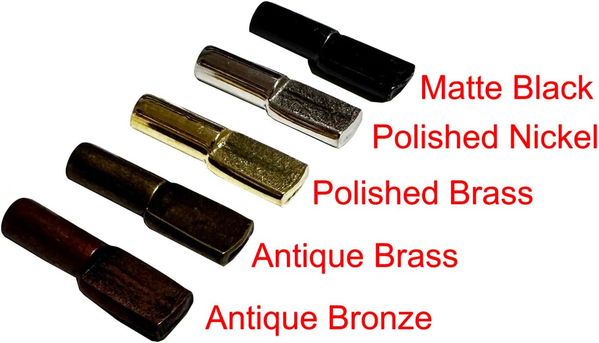 4mm "Spoon" Style Cabinet Shelf Support Pegs - Black - Package of 50
