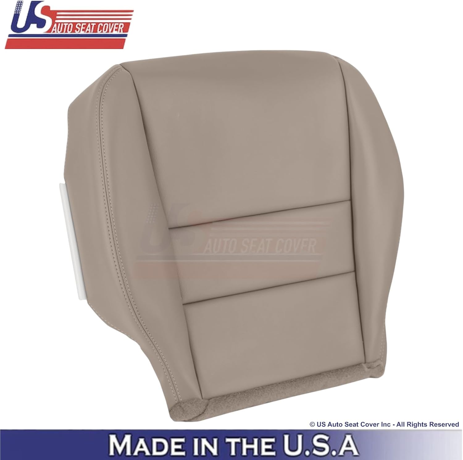 US Auto Seat Cover 2003-2007 fits Honda Accord Genuine Leather Front Replacement Seat Covers Ivory
