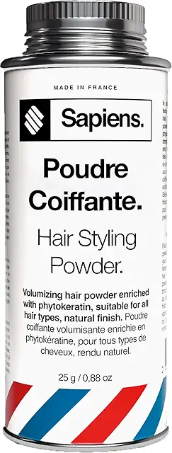 Poudre Coiffante Homme Sapiens 25g - Volume & Texture Instantanés - Fabriquée en France