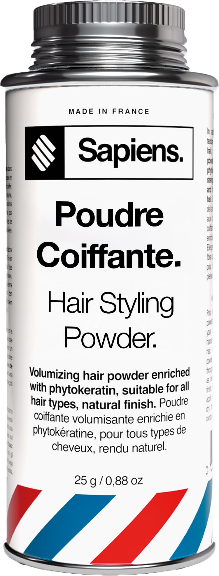 Sapiens Poudre Coiffante Homme - Volume Instantané - Effet Mat - Fabriquée en France