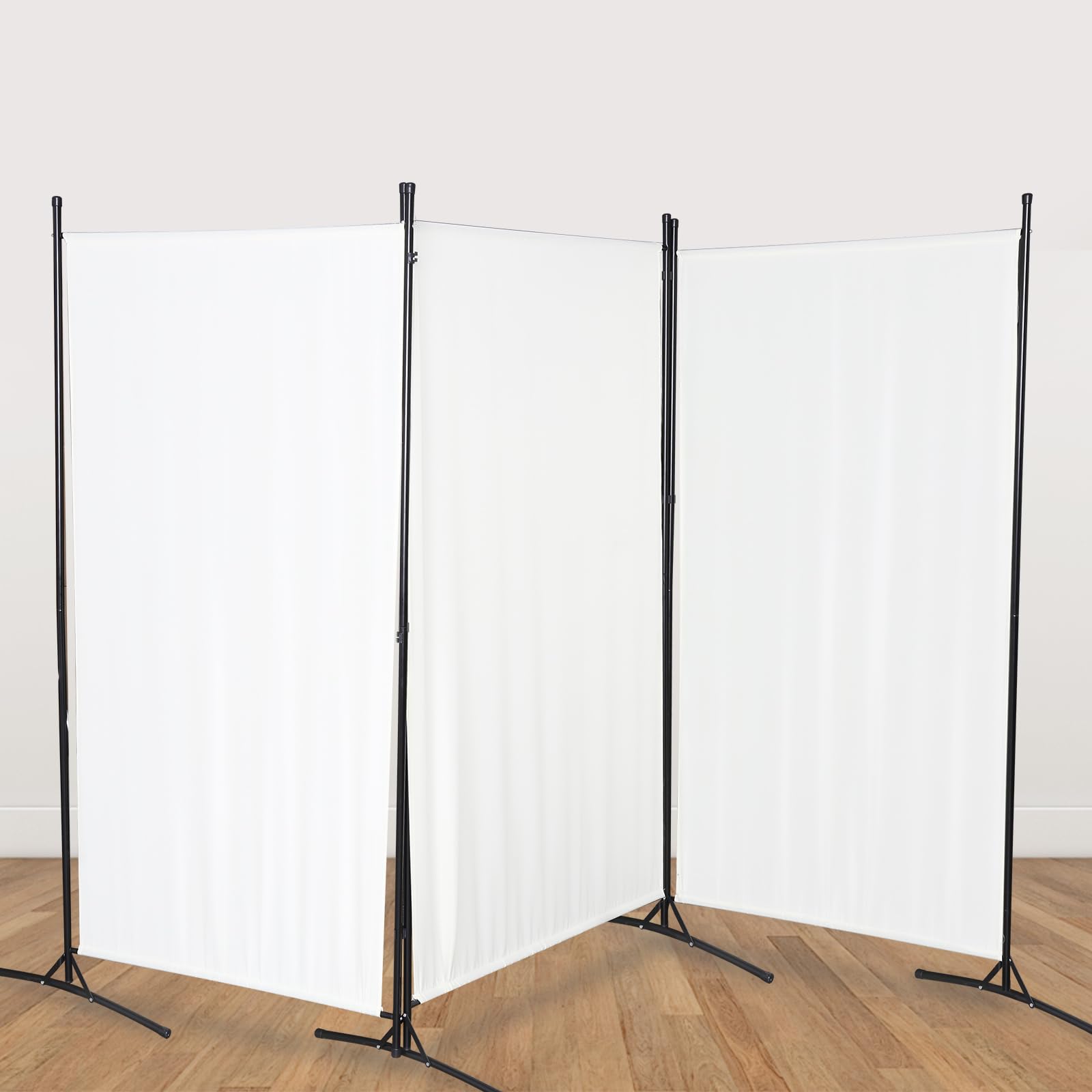 Paravent séparateur de pièce - 180 x 180 cm - Blanc