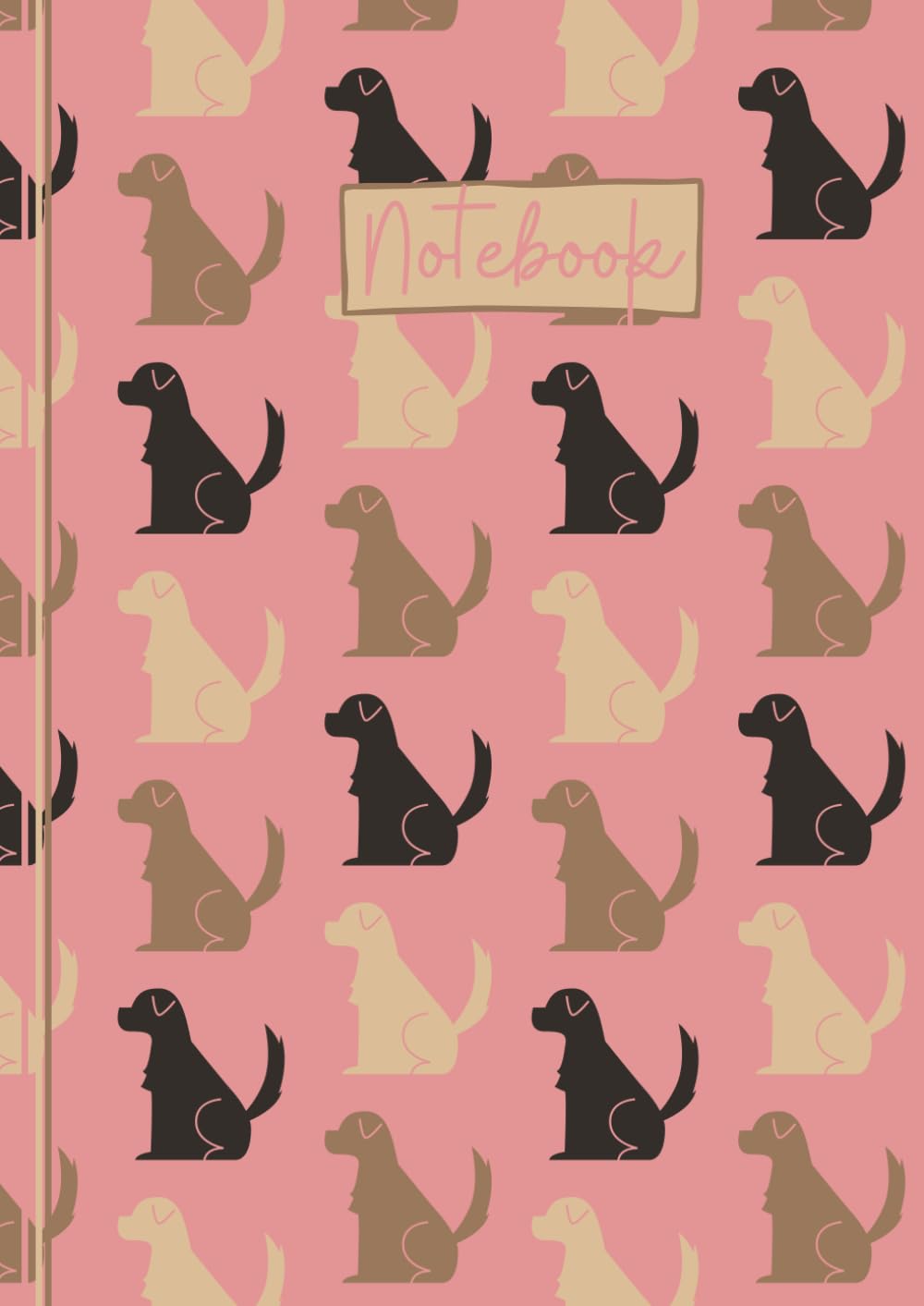 Labrador Notebook: Cute Labrador Lined A4 Journal, The Perfect Novelty Labrador Gift for a Dog Lover or Pet Owner - Pink