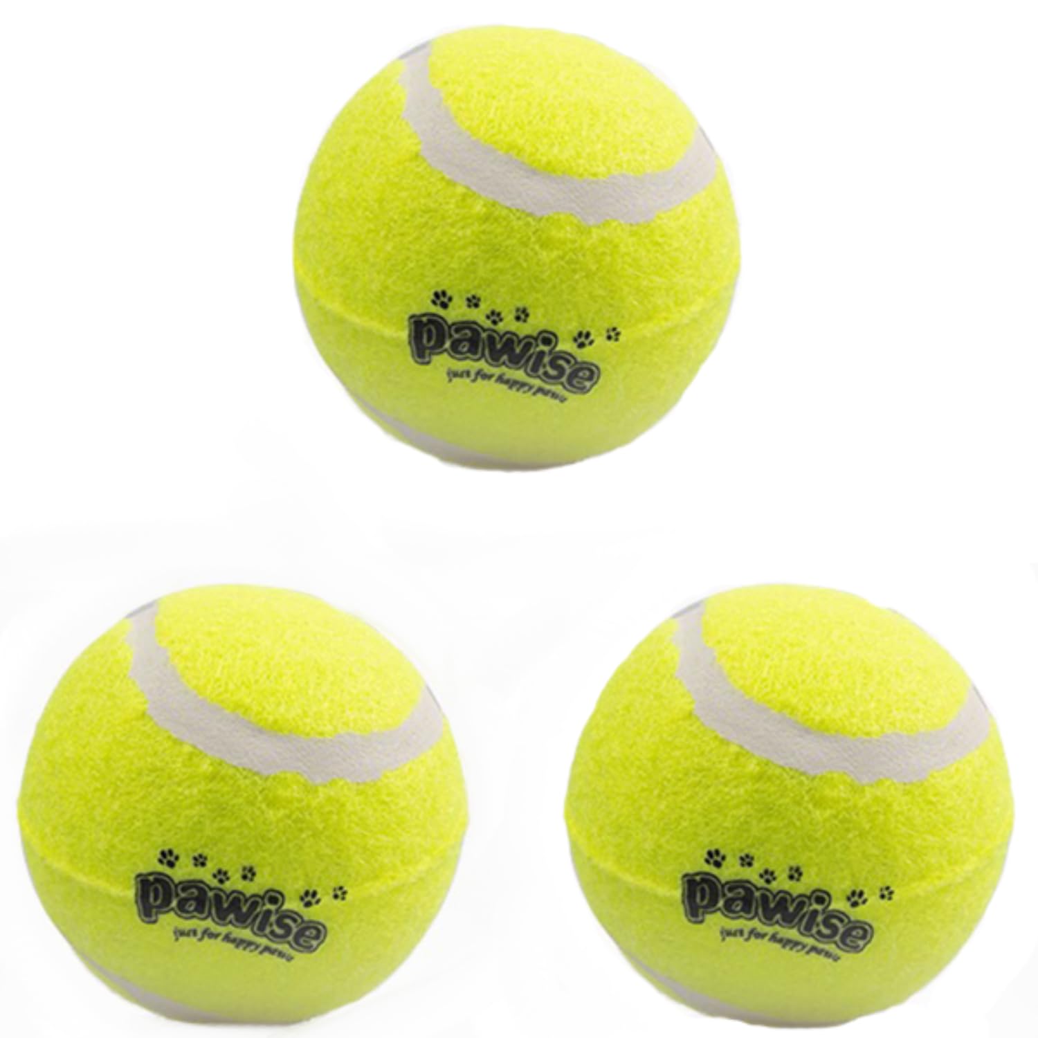 PAWISE Tennis Dog Ball Dog Toys | Combo of Tennis Ball for Dog| Non Squeaky Toys for Dogs |Dog Toy Ball| Dog Chew Toys| Balls for Dogs (Light Green, Pack of 3) (B0CCSJP4X4) Amazon Price History, Amazon Price Tracker