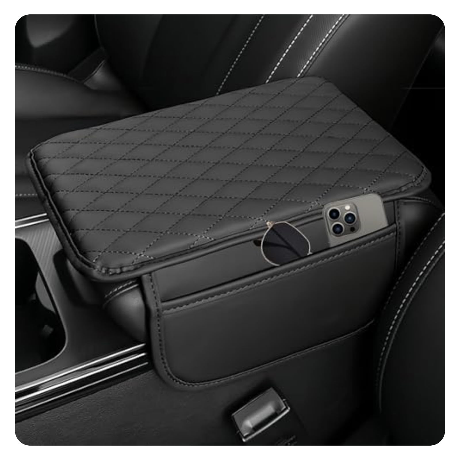 KOIYWQA Car Arm Rest Cushion for BMW X3 G01 2017-2023 Center Console Cover Mat Wear Resistant Armrest Mat Armrest Seat Box Cover Protector