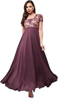 Miss Chase Women's Square Neck Raglan Sleeve Maxi Dress Price In India