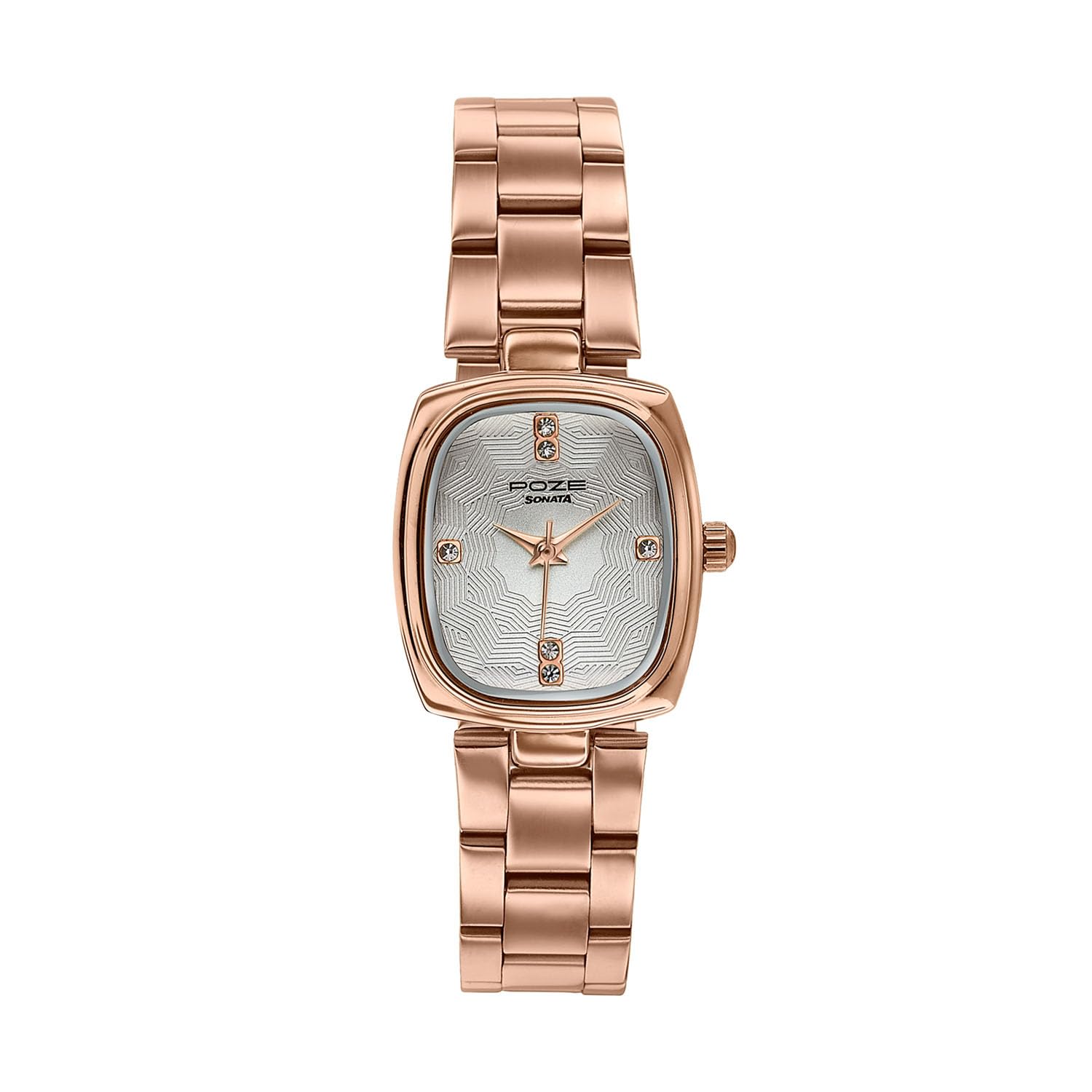 sonata Poze 9 with Quartz Analog White Dial IPG Strap Watch for Women - SP80181WM01W-picture-26
