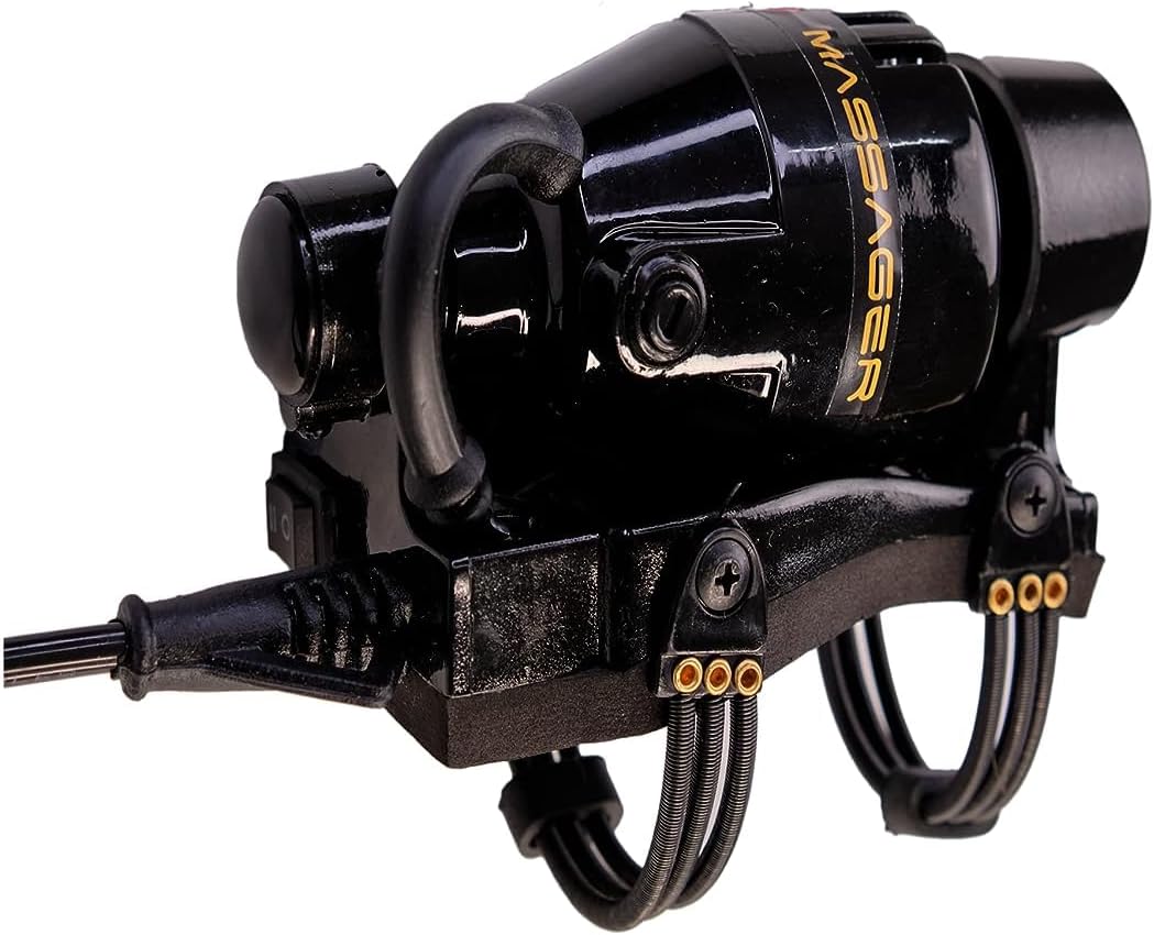 IRAM Handheld Percussion Massager Black, Deep Tissue Relief for Back, Neck, Shoulders, Body, Portable Pain Relief for Men and Women