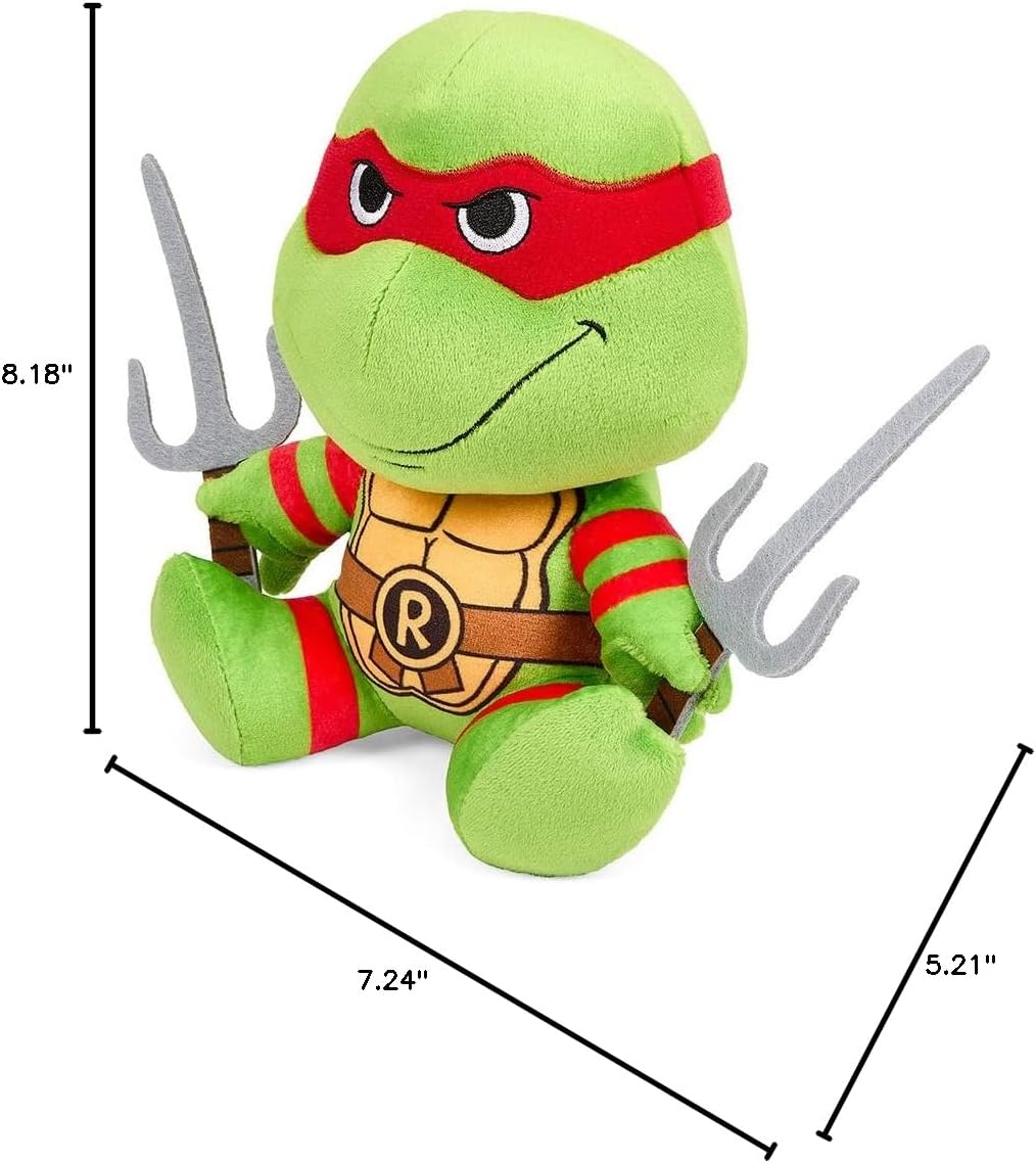 Kidrobot Teenage Mutant Ninja Turtles Raphael 7.5 Inch Phunny Plush