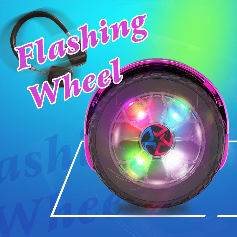 HOVERSTAR All-New HS2.0 Hoverboard All-Terrain Two-Wheel Self Balancing Flash Wheel Electric Scooter with Wireless Bluetooth Speaker