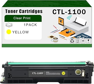 CTL-1100 Toner Cartridges Compatible for Pantum CP1100 CP1100DW CM1100DN CM1100DW CM1100ADN CM1100ADW Printers, Office Printing is Easy Clear Smooth 1 Pack Yellow