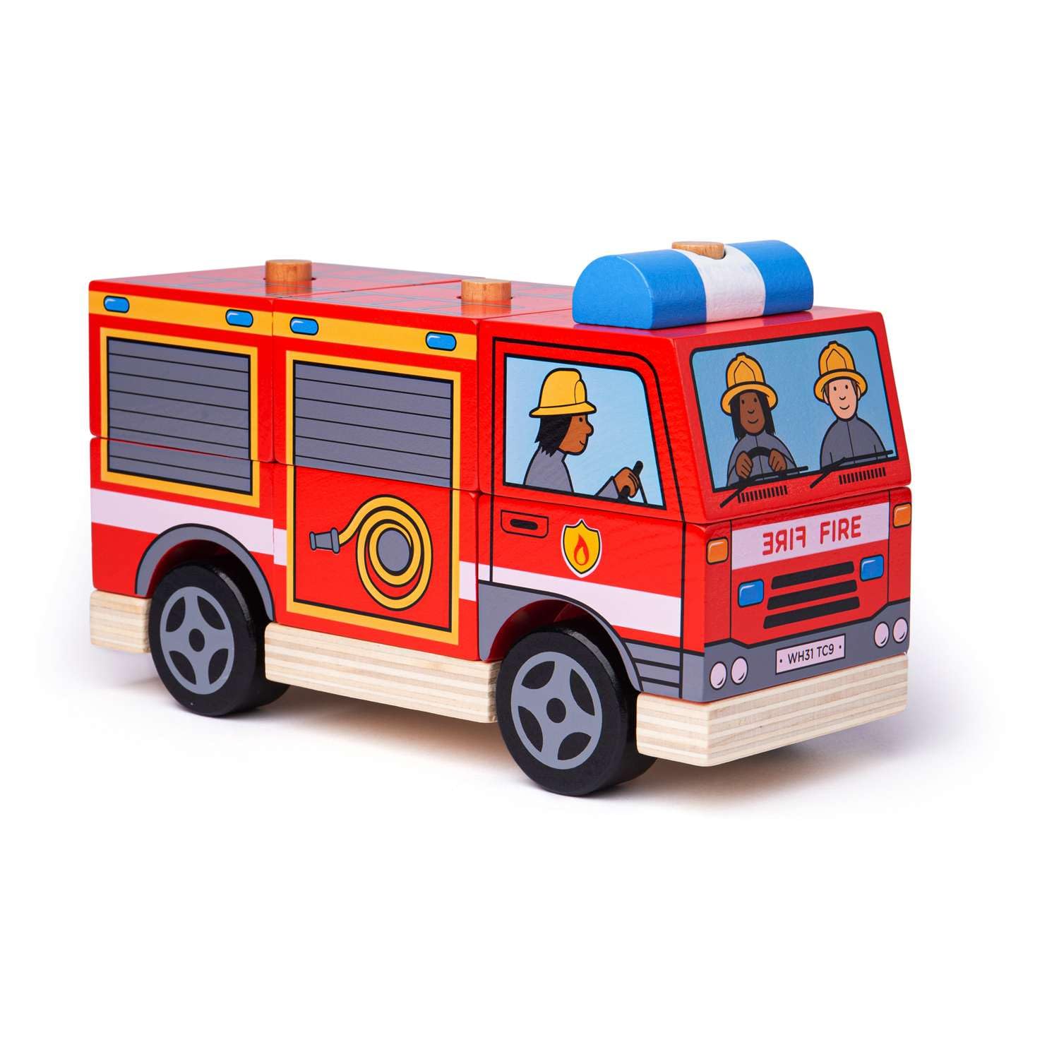 Bigjigs Toys Camion dei pompieri montabile