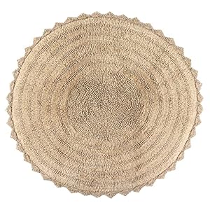 Sheen Decor Cotton (Beige, 60L x 60W) ‎Solid Bath Mat