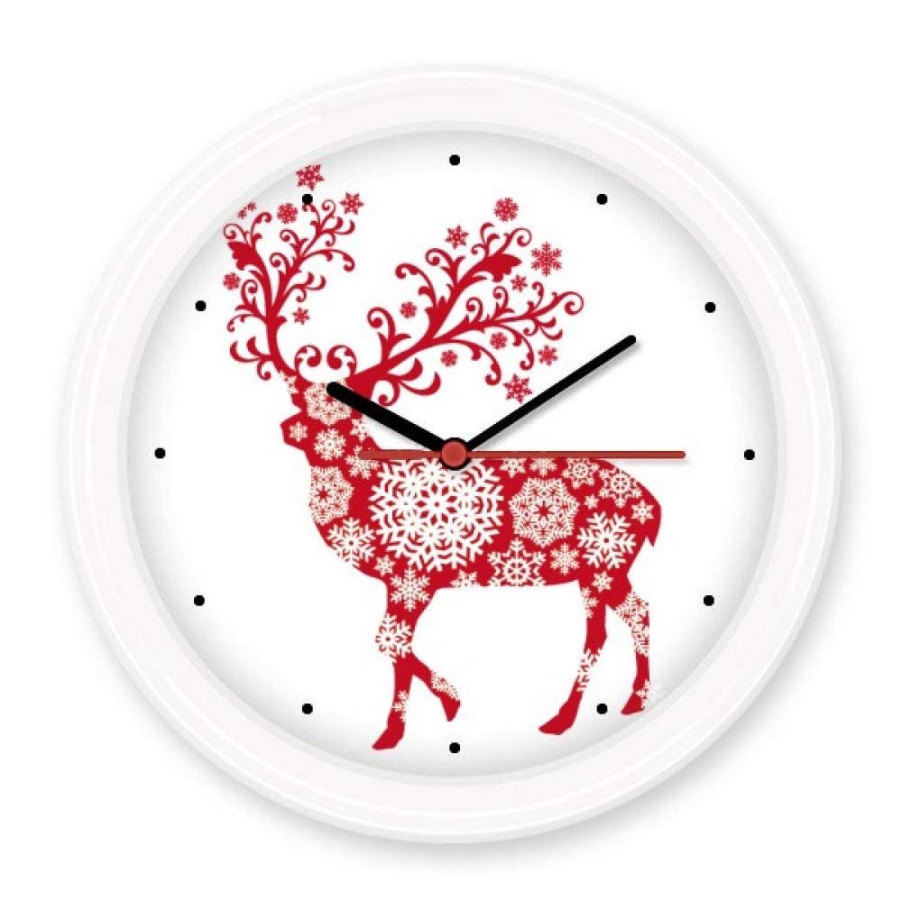 Horloge murale décorative flocon de neige pour embellir votre salon rustique