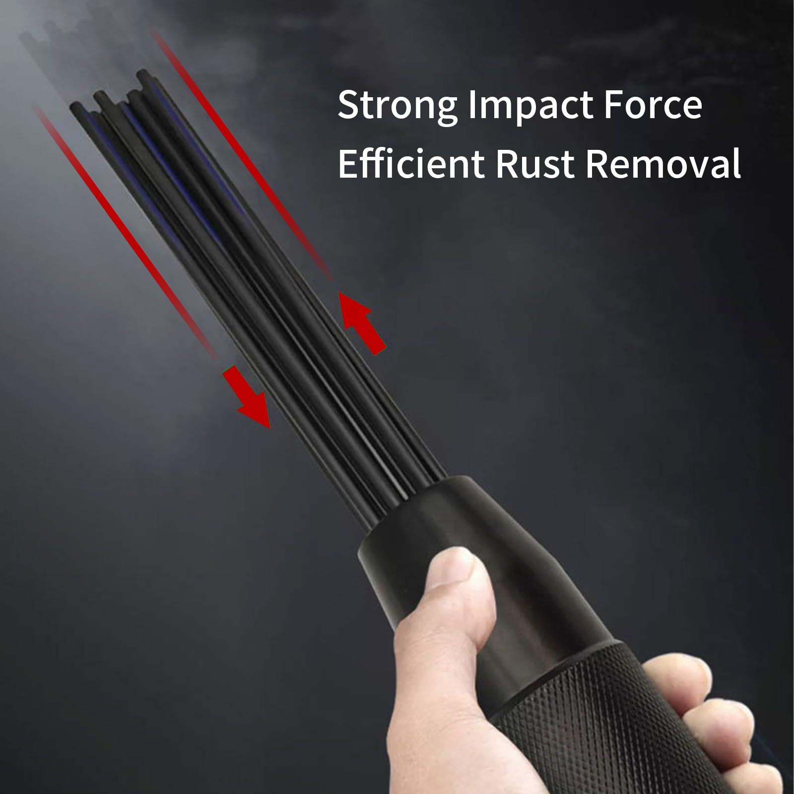 Mini herramienta neumática removedora de óxido, 4400 rpm removedor de corrosión de Pintura de óxido, pistola de soldadura de eliminación de aire de 12 Agujas para eliminación de óxido y suciedad