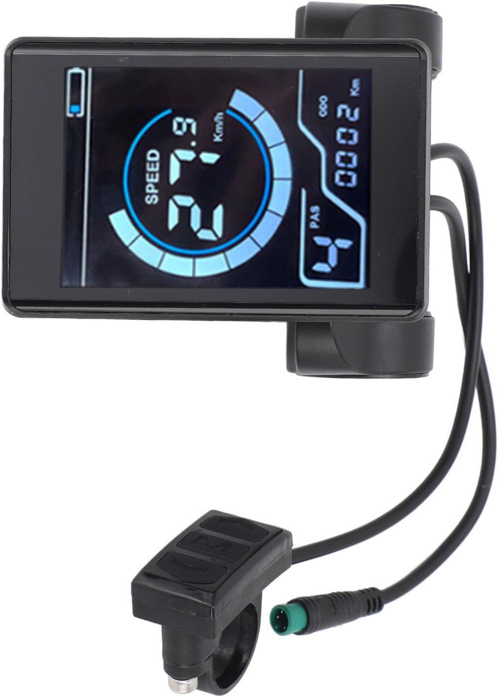 Electric LCD Control Panel Cycling Display Meter with 2 NFC Cards, ABS Housing, HD Color Display, 5-Pin Connector, Universal Fit for Electric Bikes and Scooters