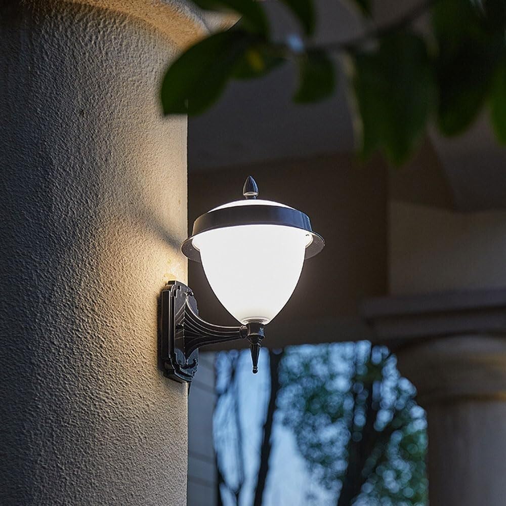 Lampa Ogrodowa,Lampy Wodoodporny Kinkiet Zewnętrzny, Odlew Aluminiowy, Lampa Ścienna Z Kloszem PC, Europejska Lampa Ścienna Do Alejki W Ogrodzie Społecznościowym Oprawa Ogrodowa