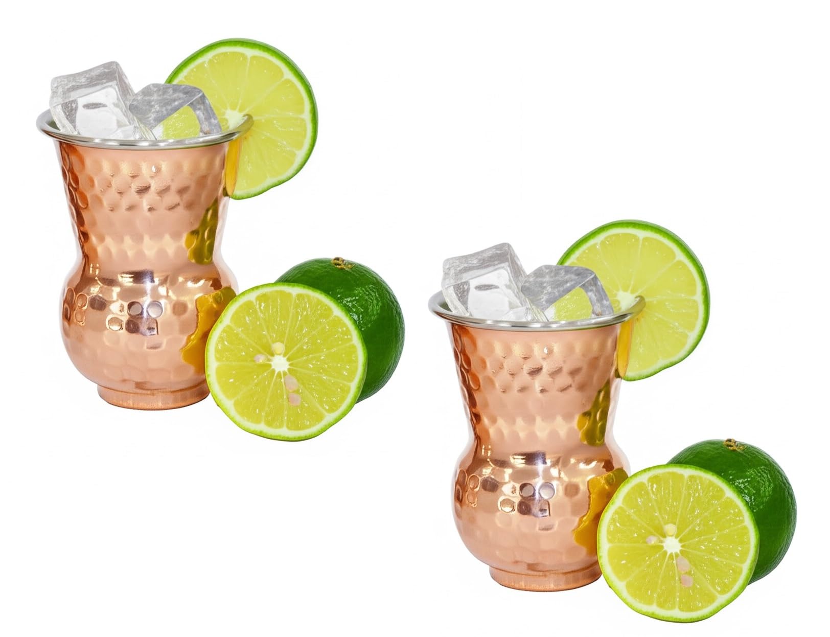 Verres à eau en cuivre pur coffret cadeau idéal pour les fêtes
