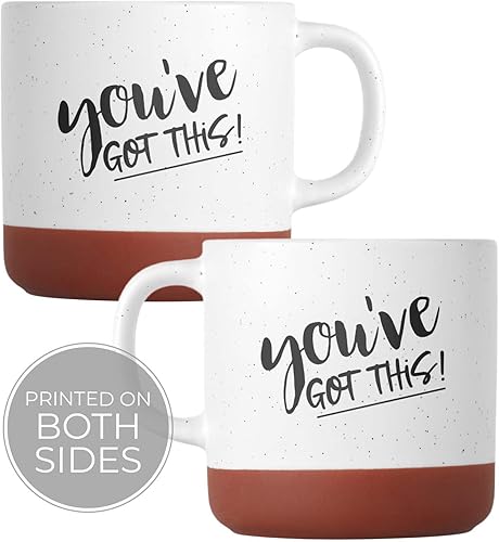 Miniatura 3 de You've Got This - Taza motivacional, taza de té inspiradora de cerámica moteada de 13 onzas, taza de café estilo granja empoderadora, regalo de