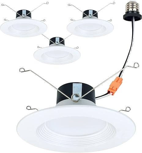 Armacost Lighting Retrofit Trim Smart Empotrable RGBWW LED Downlights para Remodelación  Paquete de 4 246013