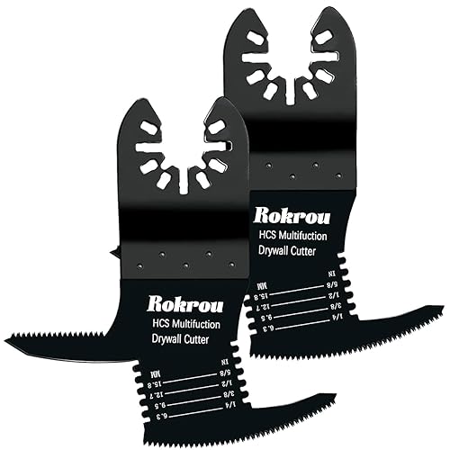 Rokrou Paquete de 2 herramientas para paneles de yeso, herramienta oscilante 3 en 1, cuchillas de sierra oscilantes para paneles de yeso disponible en Yaxa Colombia