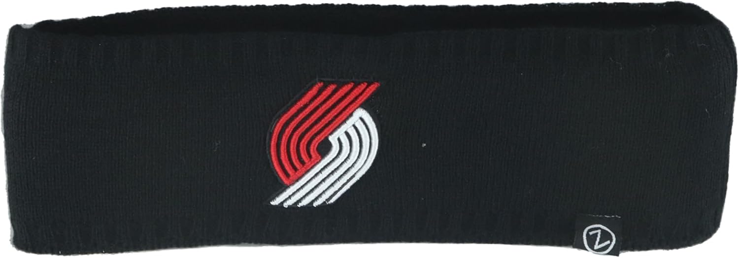 Portland Trail Blazers NBA Officially Licensed Knit Headband Team Color Icon