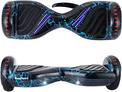 Hoverboard Baka Sport 6,5' Skate Elétrico com Bluetooth e Caixa de Som - Preto Raio