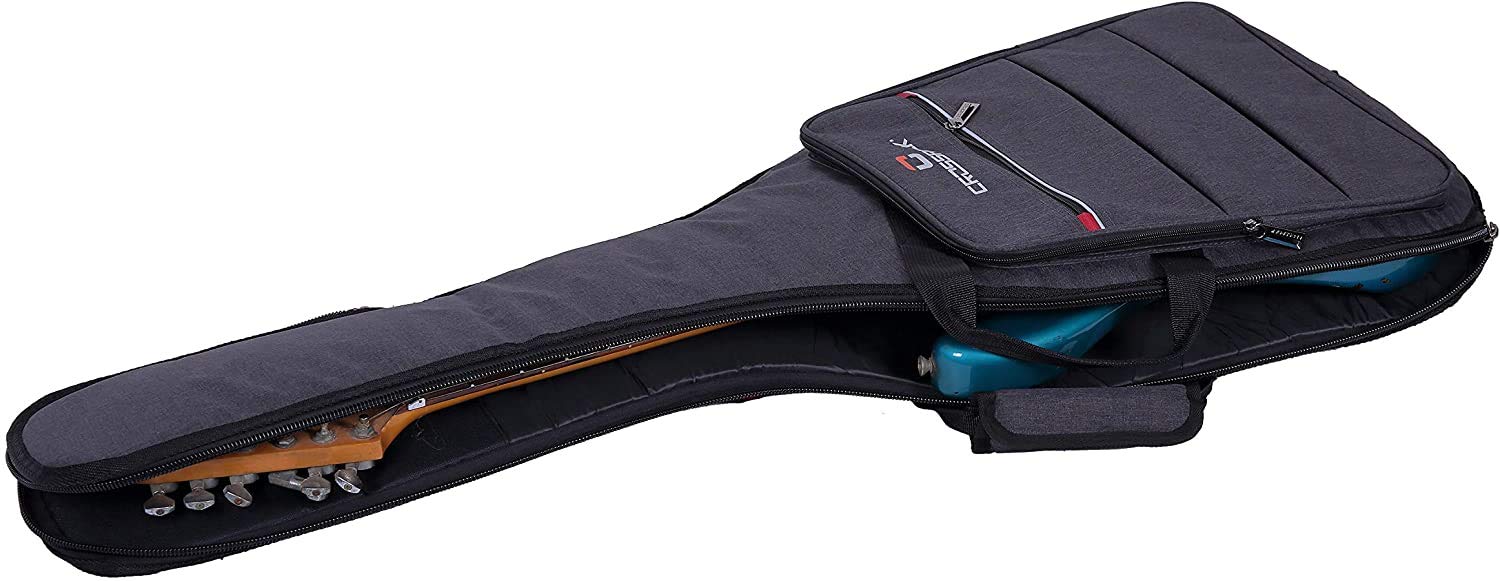 Crossrock Funda rígida de Fibra de Vidrio para Guitarra acústica