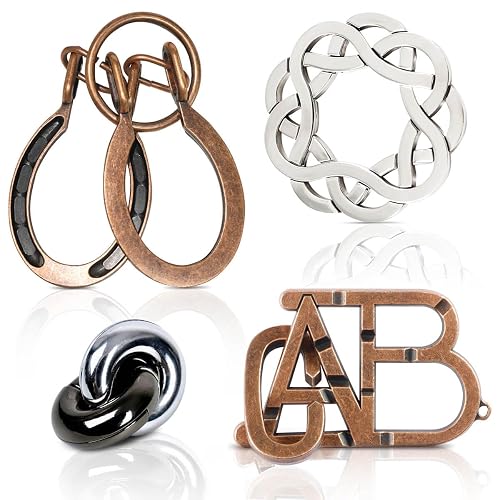 Fun Metal Brain Teaser Puzzle Games - Adults Mind 3D