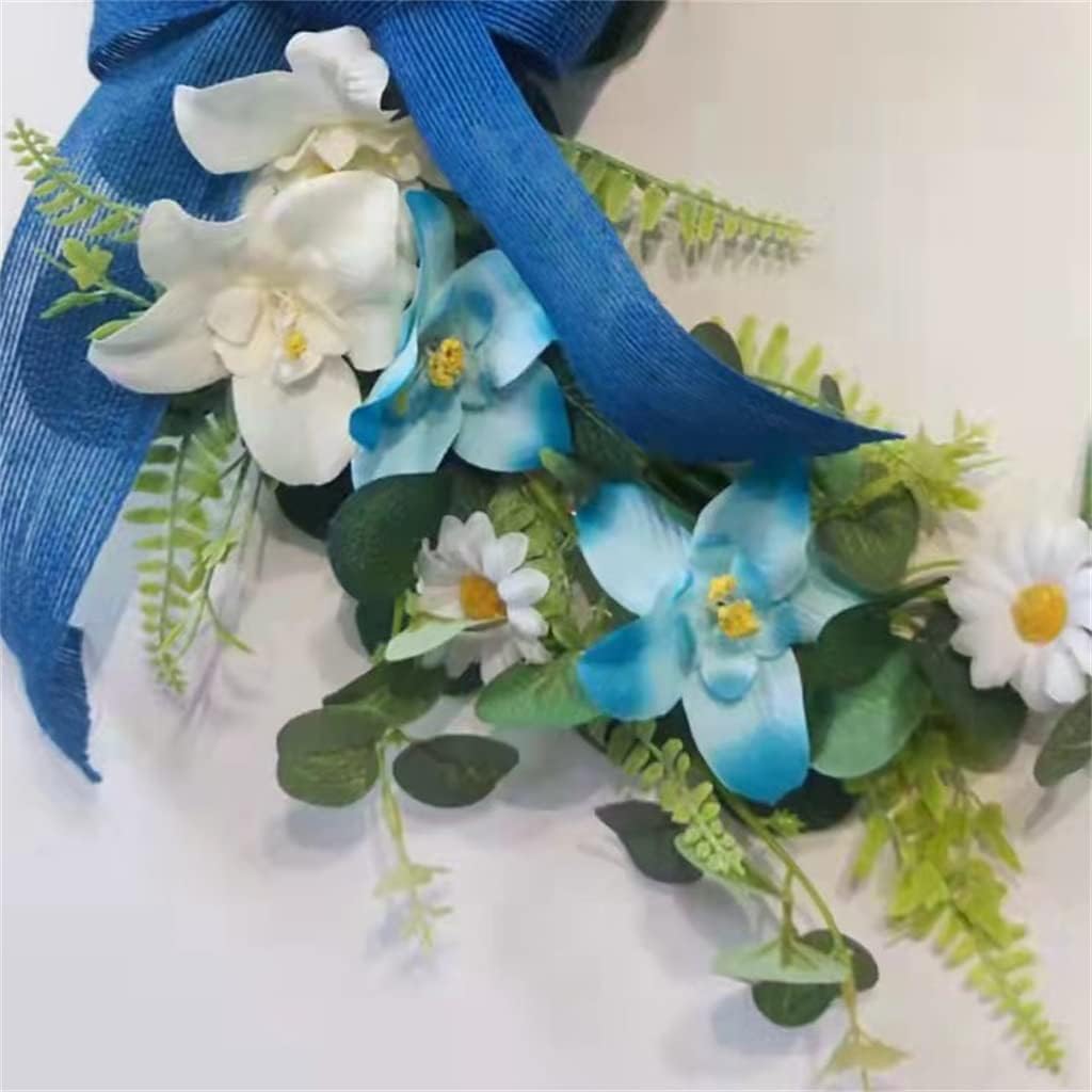 Simulated Green Wreath Display Window and Door Hanging, Interior Decoration Wall Hanging