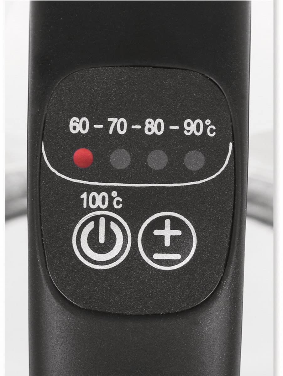 Emerio WK-119255 TESTSIEGER Haus & Garten Test 02/2019, Glas Wasserkocher mit Temperaturwahl 2200 Watt, Edelstahl, 1.7 liters & Philips HD2581/90 Toaster, 8 Bräunungsstufen, schwarz