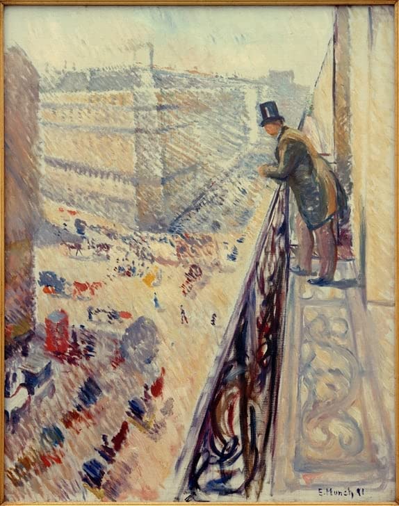 Toile Rue Lafayette d'Edvard Munch : une impression d'art élégante pour grand décor mural de salon