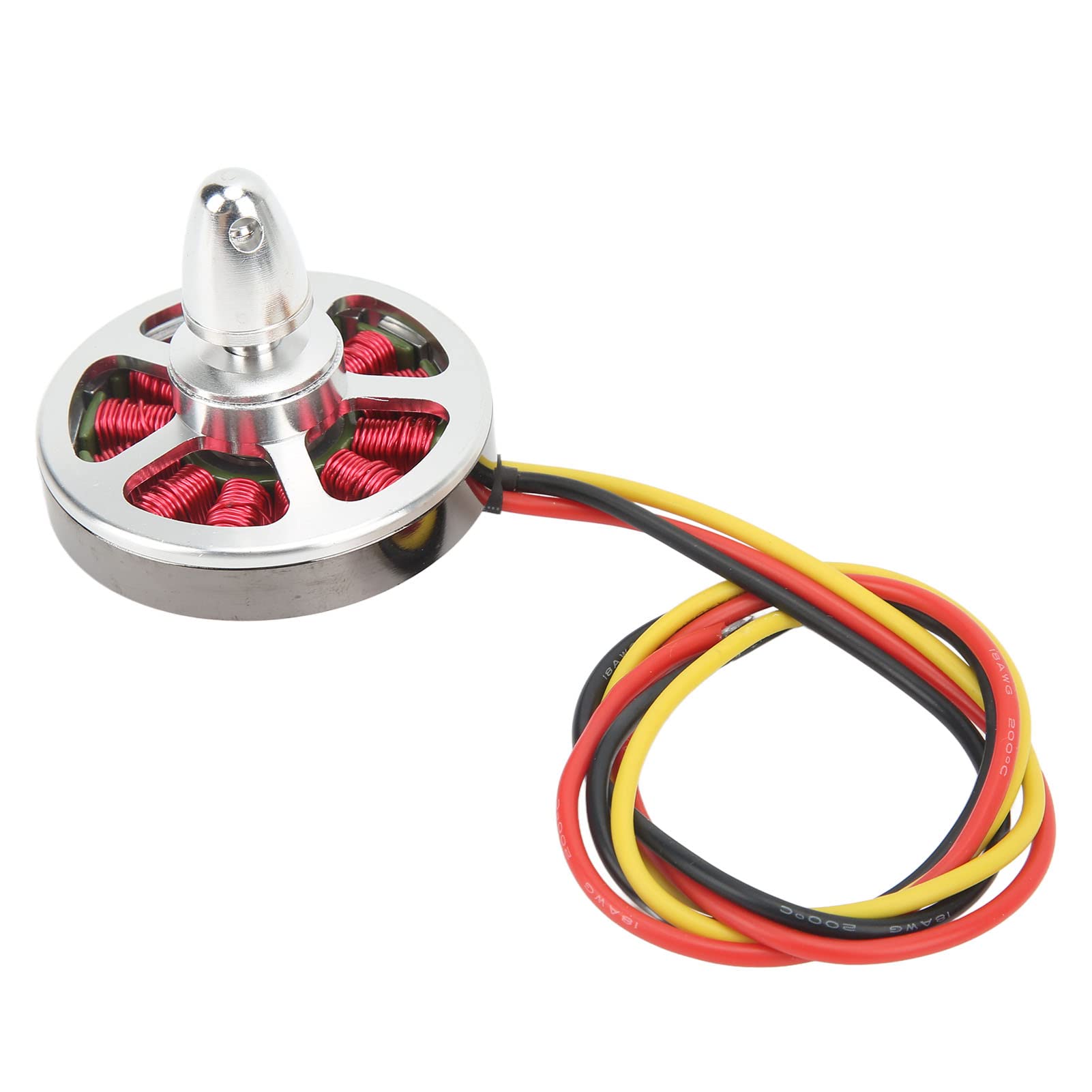 4 szt. Bezszczotkowy silnik tarczowy 5010 750KV Wysokowydajny wieloosiowy multicopter Bezszczotkowy silnik do quadcoptera Drone RC Samolot Stop aluminium Srebrny 50x10mm