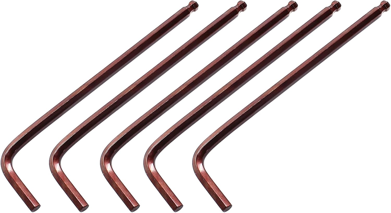 5mm Hex Key Wrench, 5pc Set, L-Shaped, Allen Key, Bike & Furniture Repair