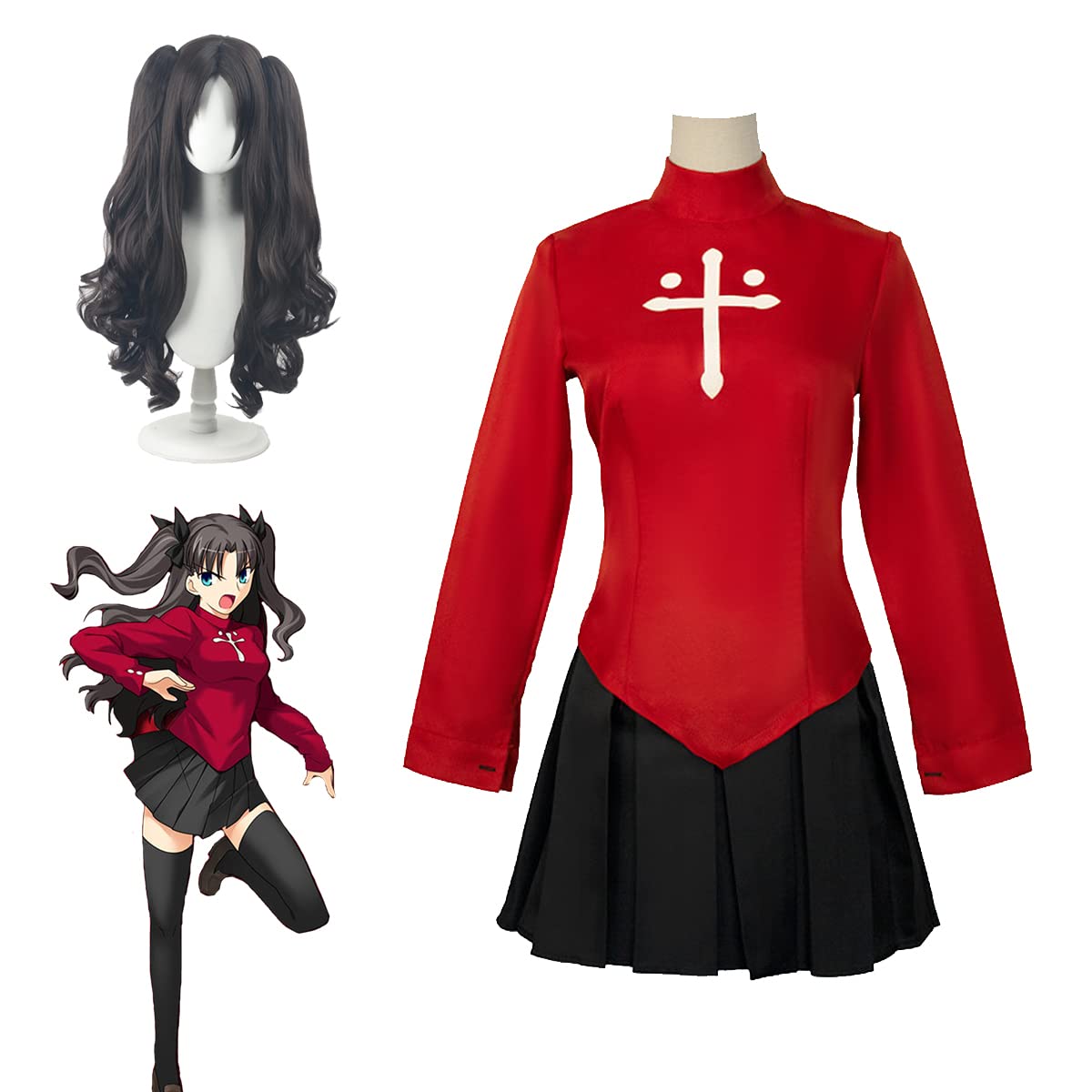 Amazon.co.jp: 遠坂凛 コスプレ衣装 Fate/stay night（フェイト