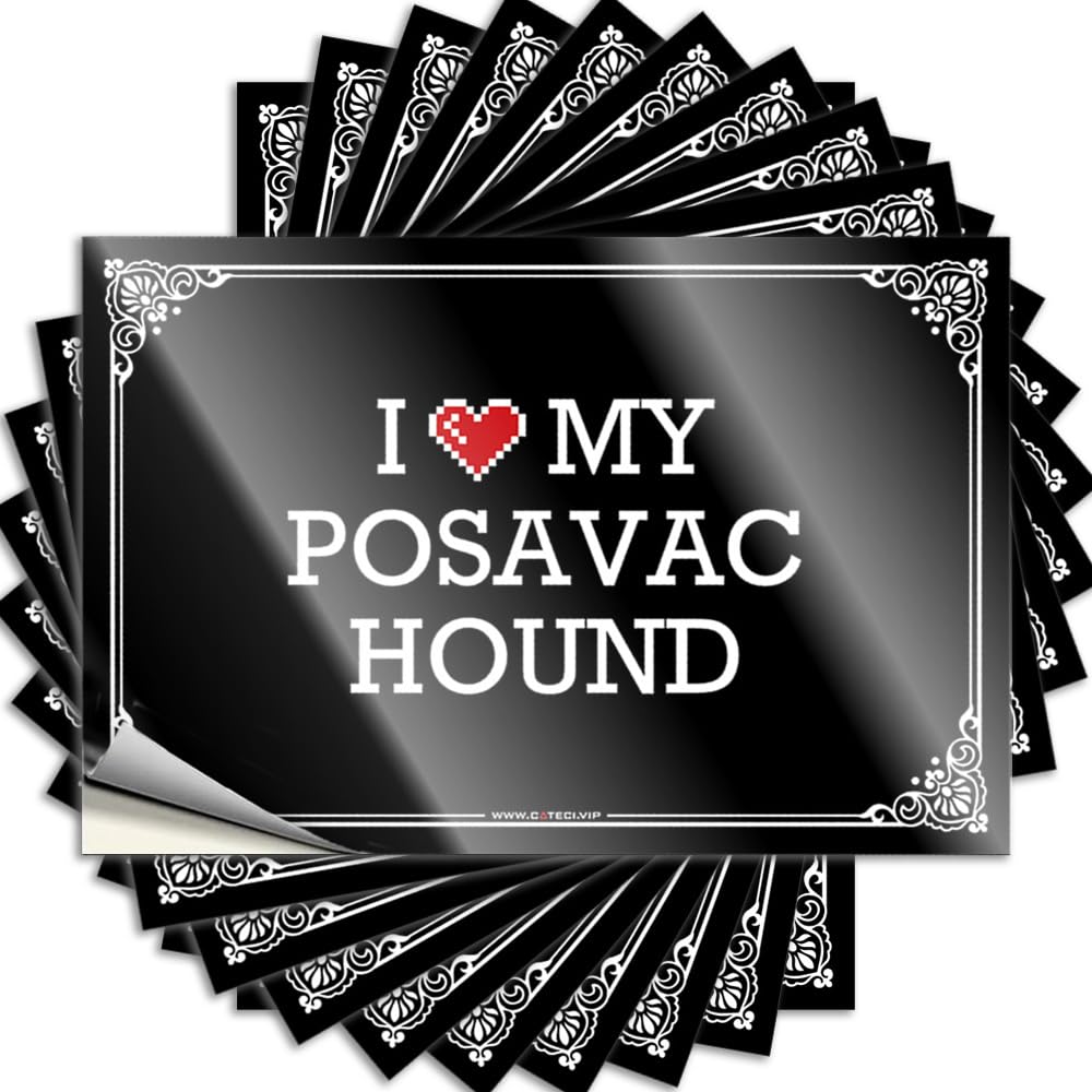 Goods Long Tattoo - I Love My Posavac Hound Hard Waterproof Vinyl Sticker(12X18CM)