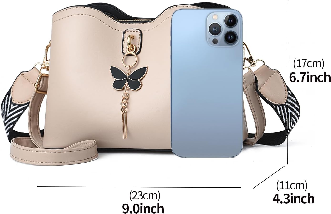 Xiaoyu Small Crossbody Bags for Women Fashion Purses for Teenage Girls Lightweight Handbags Shoulder Bag - Image 3